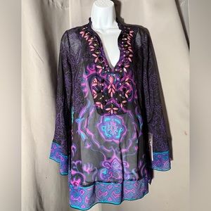 NWT Hale Bob beaded tunic